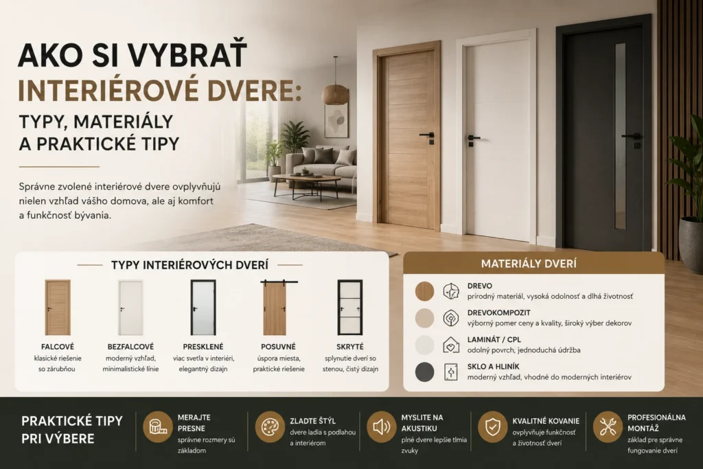 Ako si vybrať interiérové dvere: materiály a praktické tipy