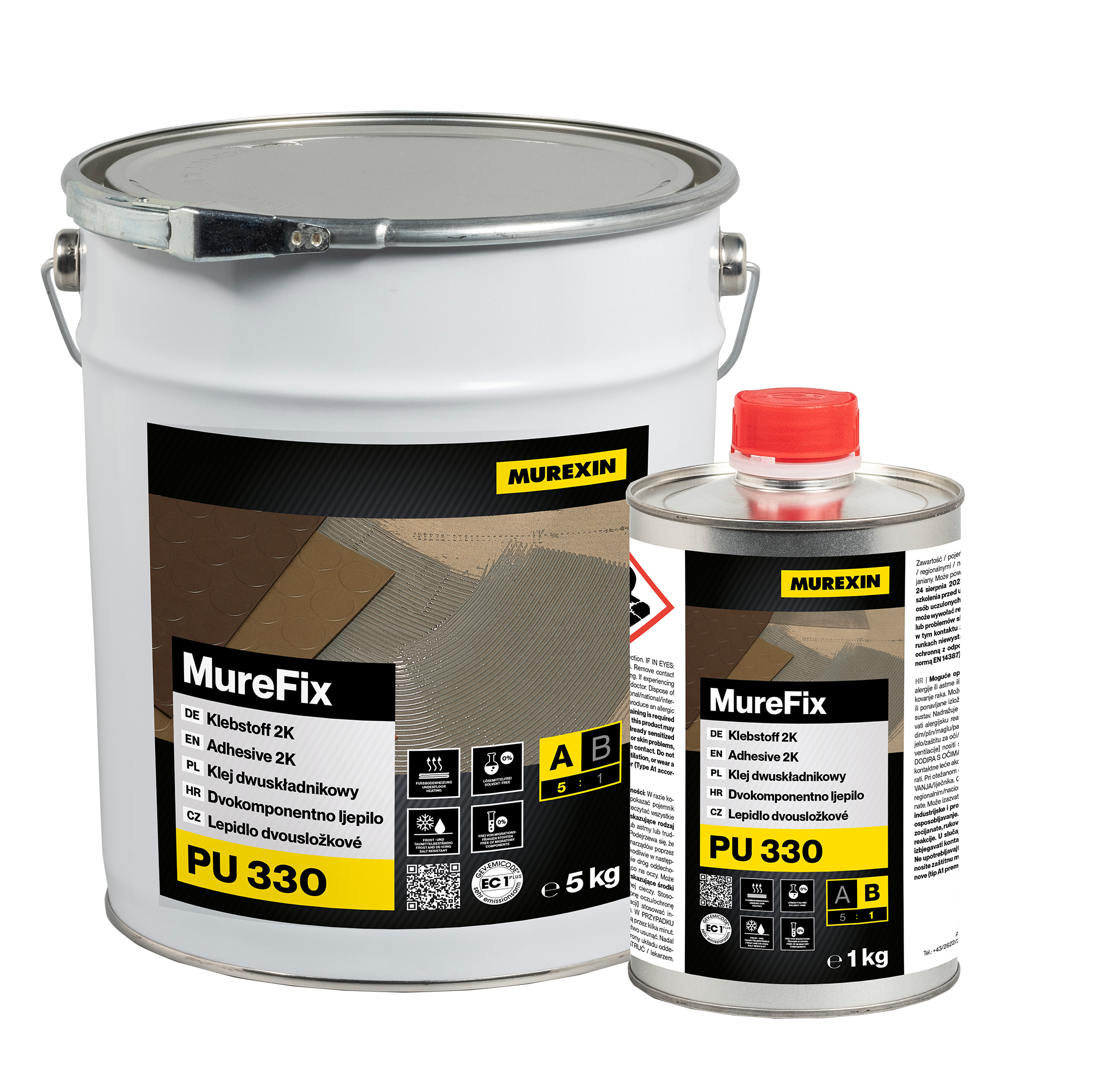 Murexin MureFix PU 330 2K polyuretánové lepidlo (10 + 2 kg (súprava A + B))
